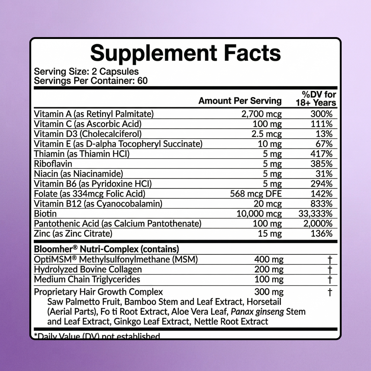 BloomHer Hair Growth Capsules